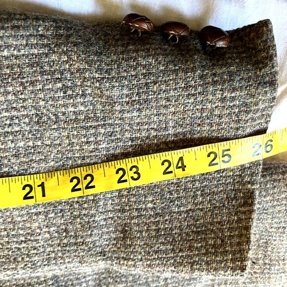 Austin Reed Vintage Tweed Wool Sport Coat Gray Barleycorn Fleck 42 44 Regent St - Picture 10 of 16